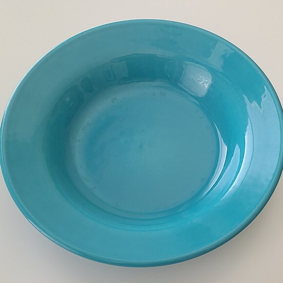 Coors China Company Mid Century Turquoise Blue Soup Bowl - Picture 1 of 8